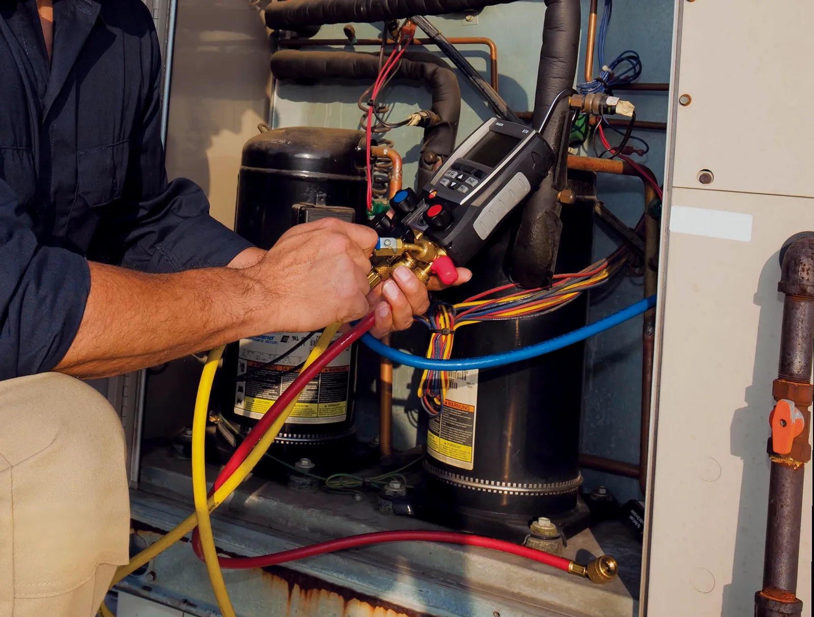 Revisión de caldera en una vivienda de Andosilla