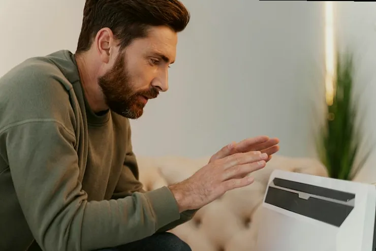 Equipo de calefacción trabajando en Aranzueque
